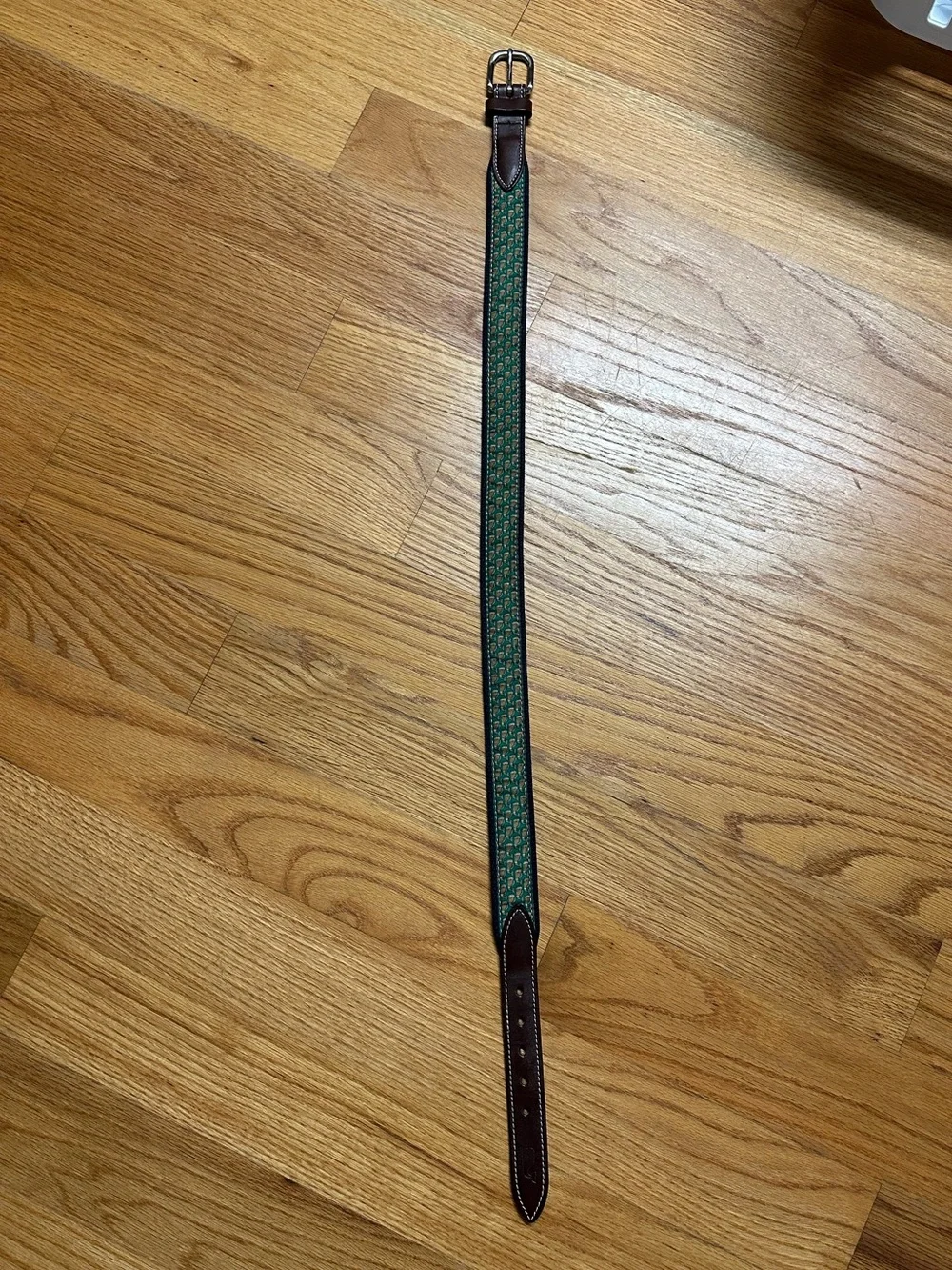Vineyard Vines Boys Classic Whale Belt in Green